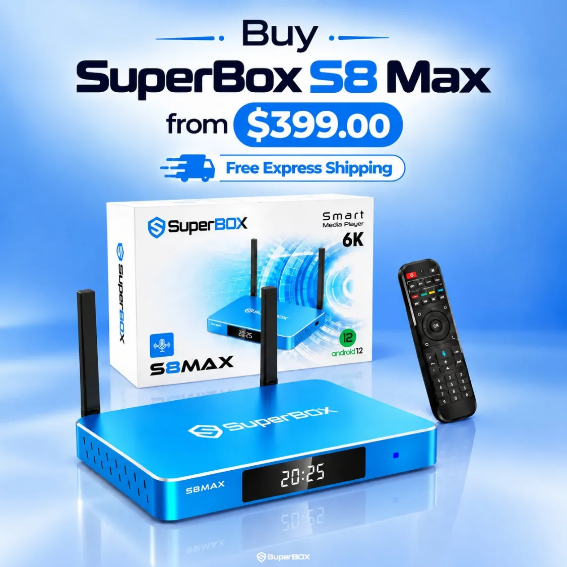 Buy SuperBox S8 Max from $399 with free express shipping