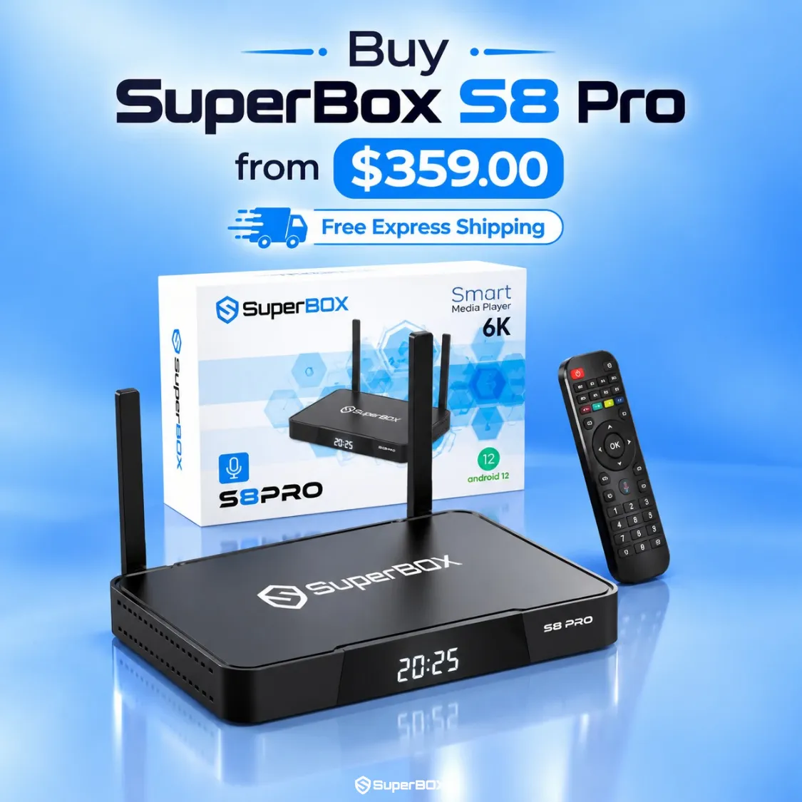 Buy SuperBox S8 Pro from $359 with free express shipping