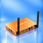 Rear angled view of SuperBox S7 Prime showing connectivity ports
