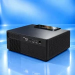 Rear view of SuperBox P7 Pro Projector with connectivity ports