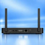 Rear view of SuperBox S7 Pro with ports and antennas