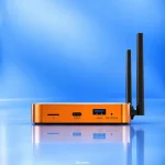 Side view of SuperBox S7 Prime with USB and Restore ports