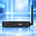 Side view of SuperBox S8 Pro with USB and Restore ports