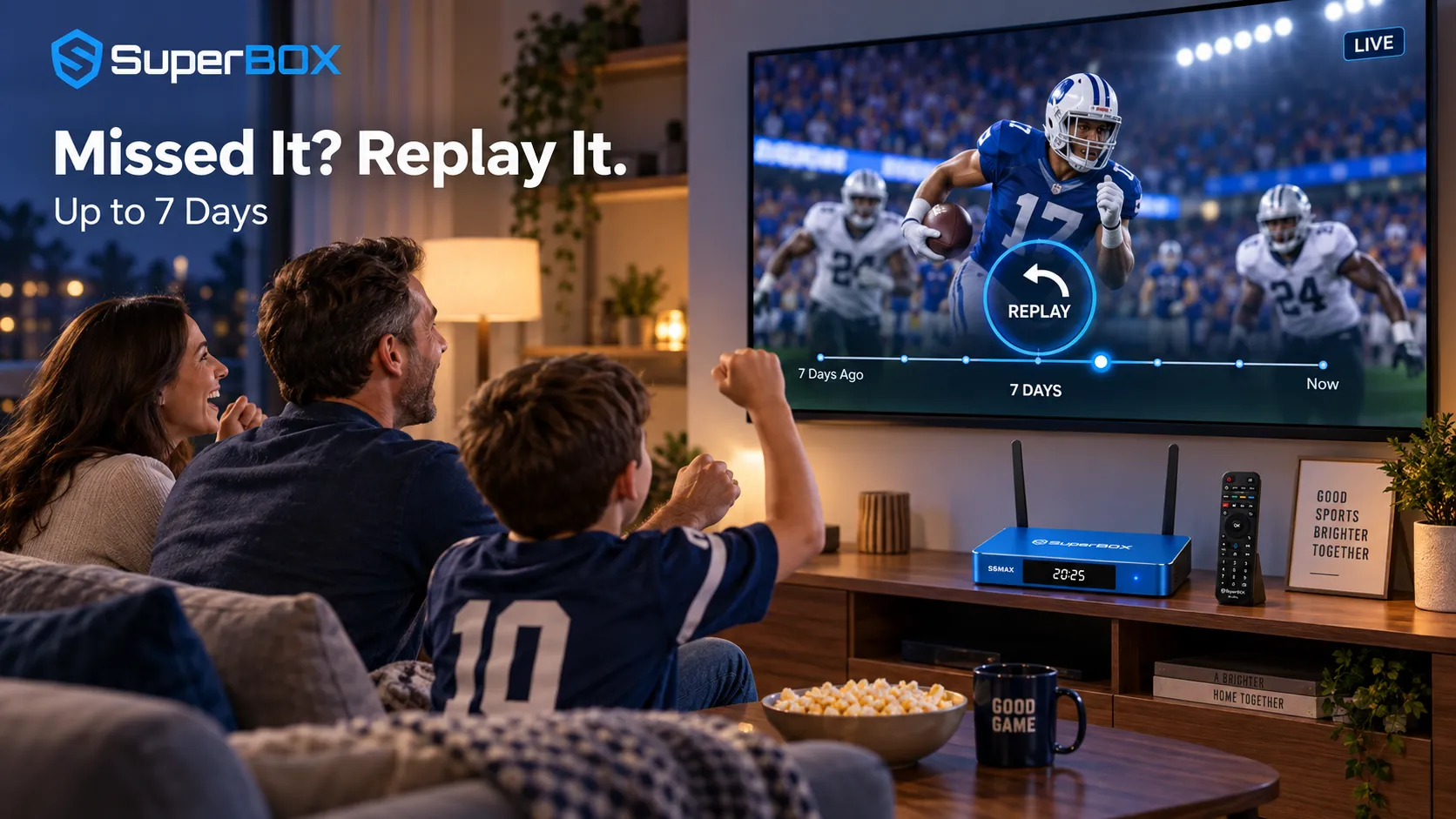 SuperBox S6 Max 8-Hour Time Shift and live rewind SuperBox S6 Max 8-Hour Time Shift and live rewind