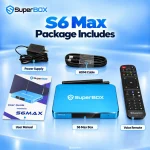 SuperBox S6 Max package with included accessories