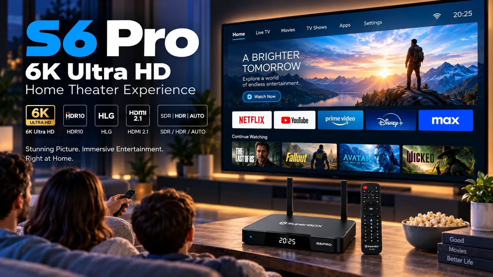 SuperBox S6 Pro 6K Ultra HD and HDR10 playback SuperBox S6 Pro 6K Ultra HD and HDR10 playback
