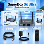 SuperBox S6 Ultra package with included accessories