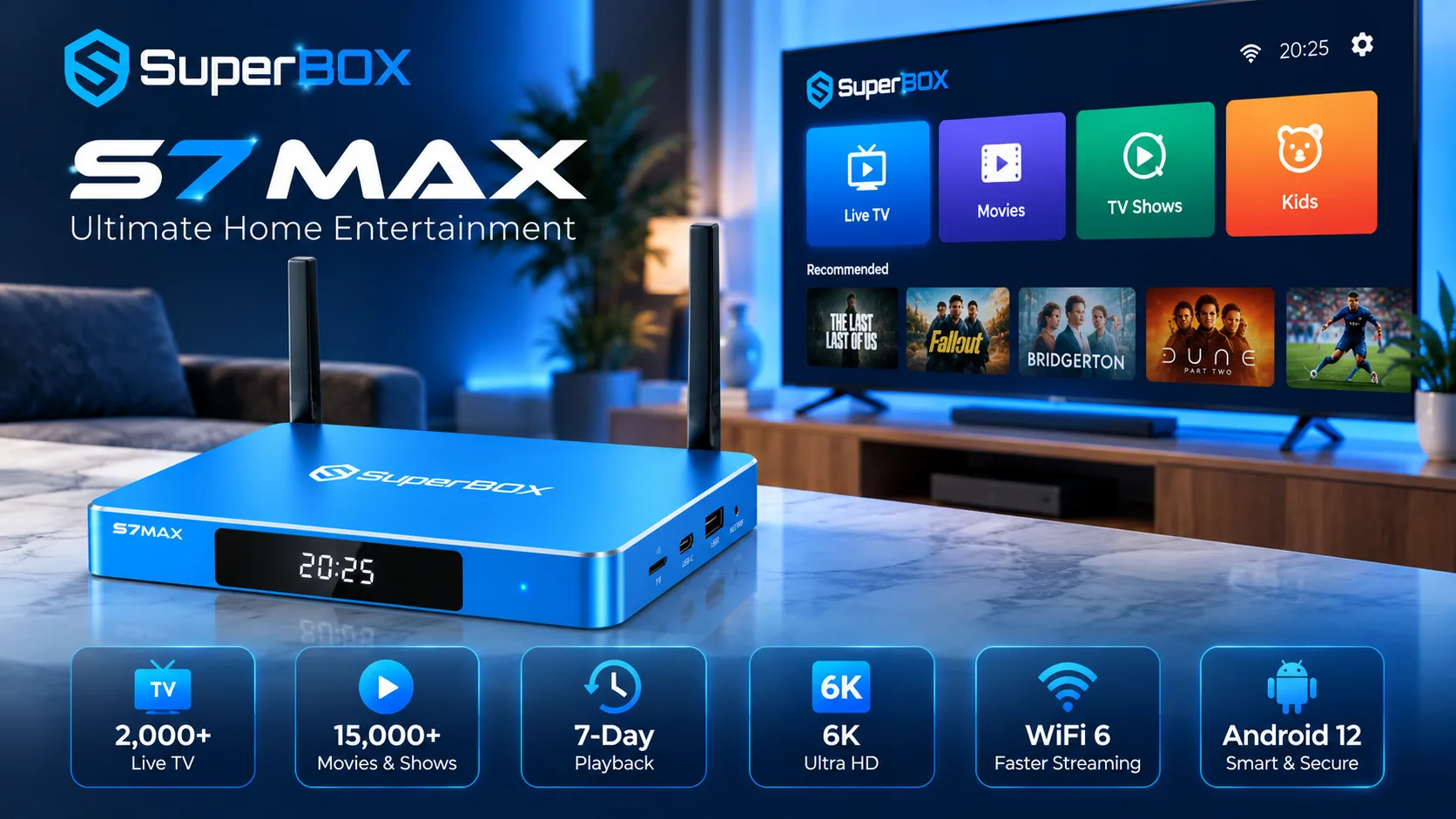 SuperBox S7 Max features and entertainment overview SuperBox S7 Max features and entertainment overview