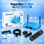 SuperBox S7 Max package with included accessories
