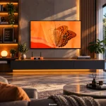 SuperBox S7 Prime in a modern living room entertainment setup