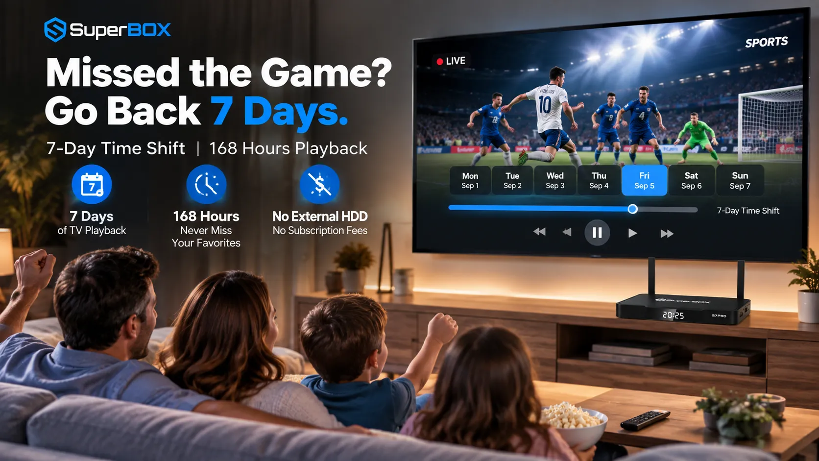 SuperBox S7 Pro 7-Day Playback and catch-up TV SuperBox S7 Pro 7-Day Playback and catch-up TV