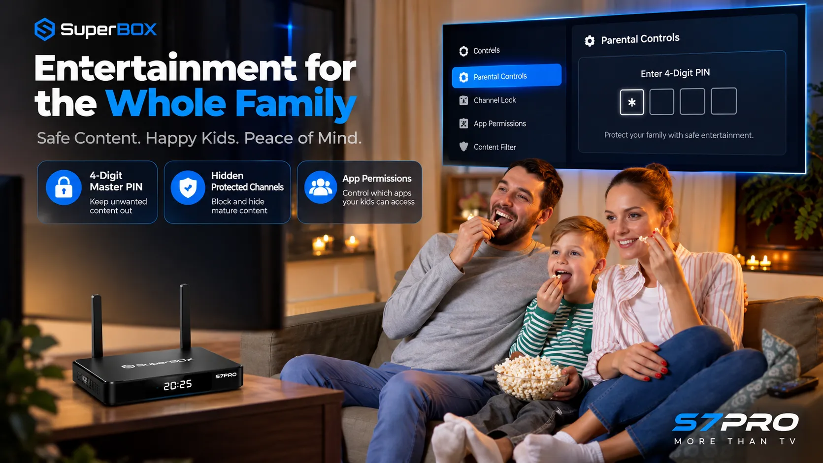 SuperBox S7 Pro family entertainment interface SuperBox S7 Pro family entertainment interface