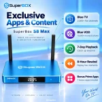 SuperBox S8 Max exclusive apps and entertainment content
