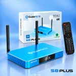 SuperBox S8 Plus with retail box and remote control