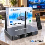 SuperBox S8 Ultra with retail box and remote control