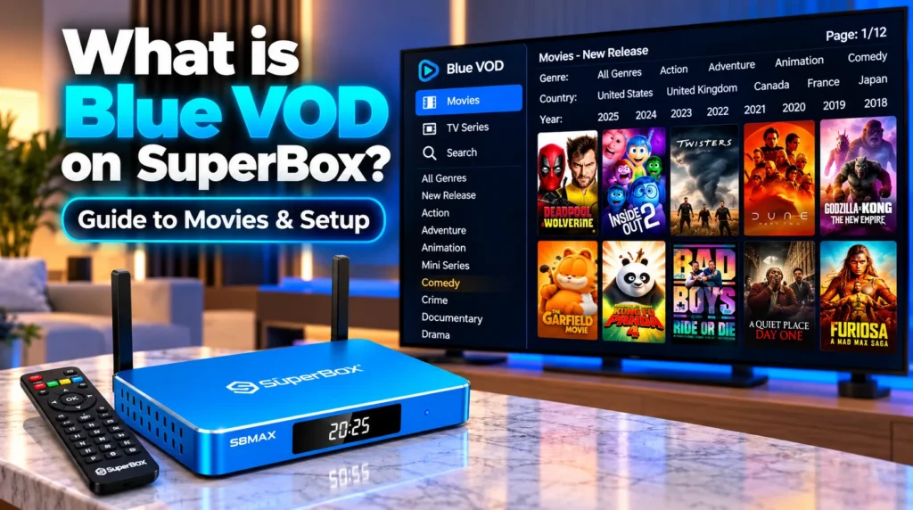 What is Blue VOD on SuperBox: Guide to movies & Setup