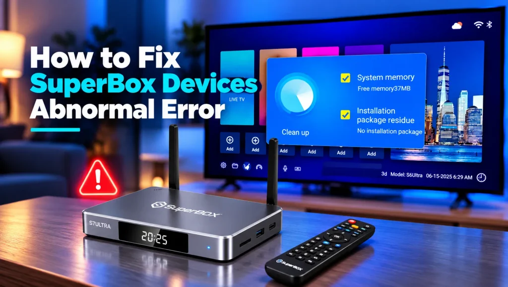 How to Fix SuperBox Devices Abnormal Error Step by Step