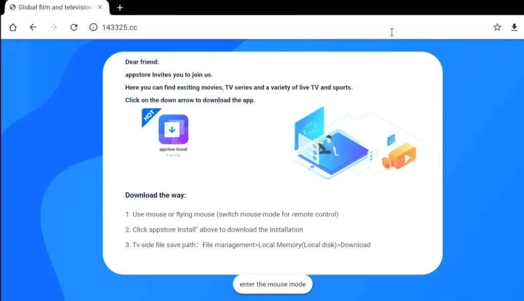 Reinstalling the Central App Store and Blue TV Applications