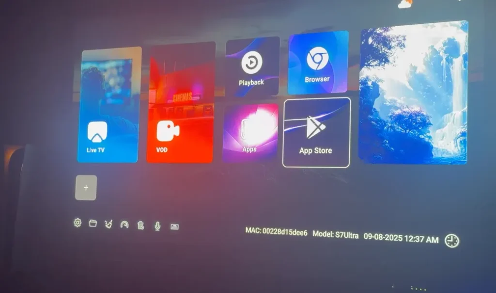 Software interface and pre installed application ecosystem